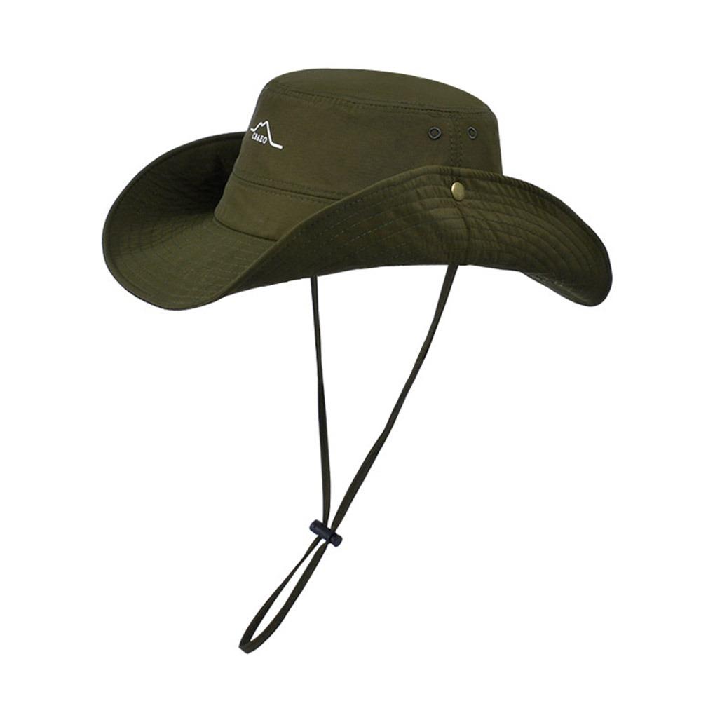 Waterproof Quick-drying Fishing Cap Wide Brim Bucket Hat Fashion Fisherman Hat  Hiking Climb