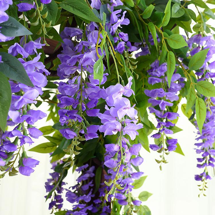 Wisteria Artificial Vine Hanging Flower Decoration for Ceilings and Pipe Covers
