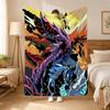 Monster Hunter Game Throw 240g Flannel Blanket, Suitable for Sofas, Beds, Offices,  Exquisite Gift Blankets