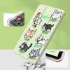 For iPad 2022 Pro 11 case Cute Case For iPad Case With Pencil Holder Trifold Cute Animal Case 2019 2020 10.2 7/8th 2018 9.7 5/6th with pencil holder