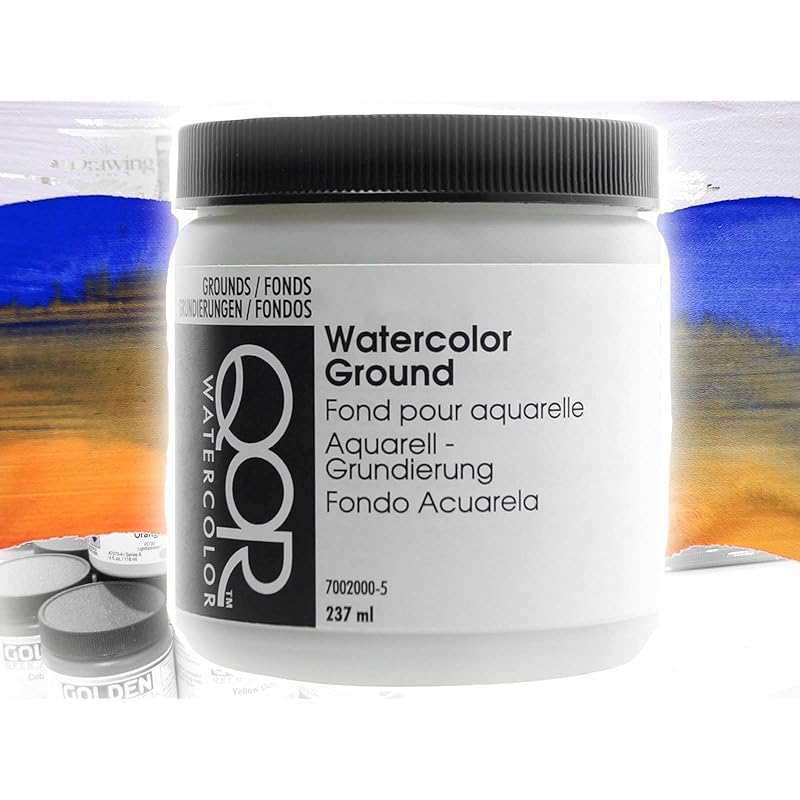 

GOLDEN QoR WATERCOLOR GROUND Made in America transparent watercolor paint base coating material core medium QOR 237ml water color ground ”Wet in Wet