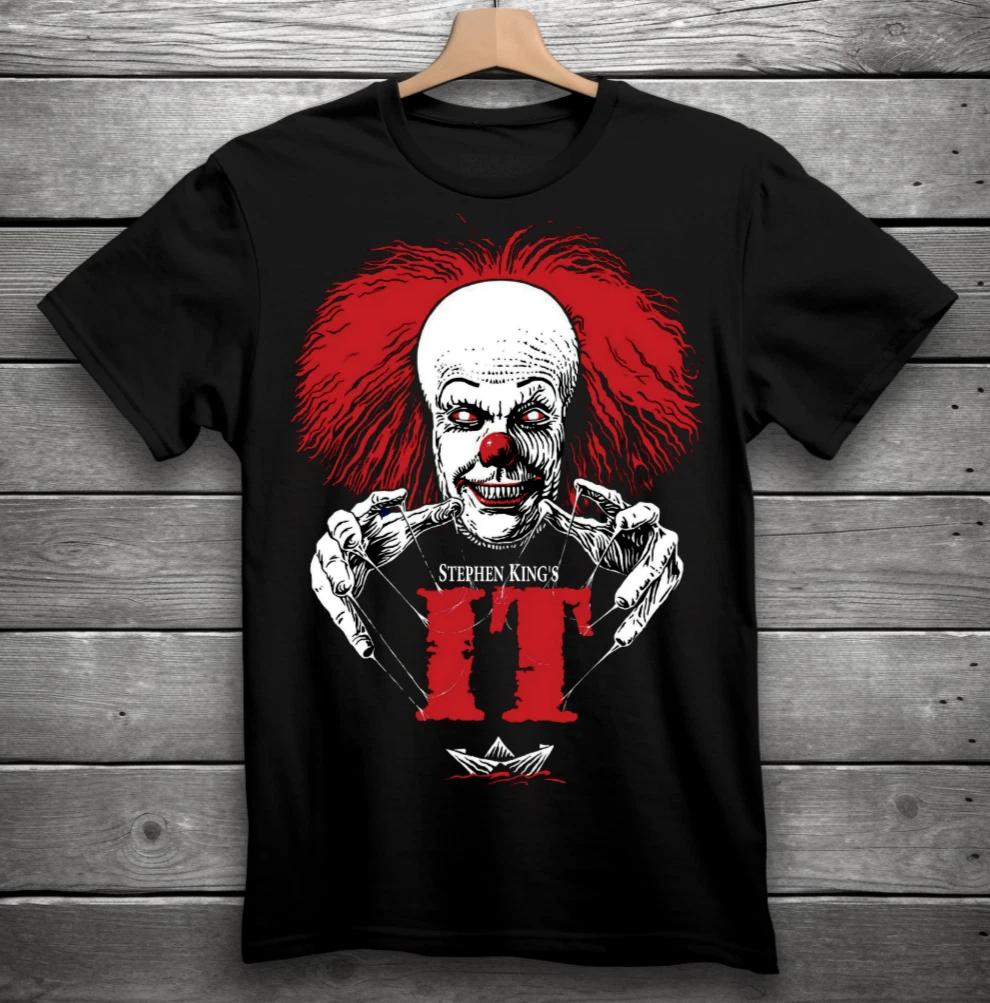 It Pennywise Stephen King Movie Horror T-Shirt Black S-3XL XXL