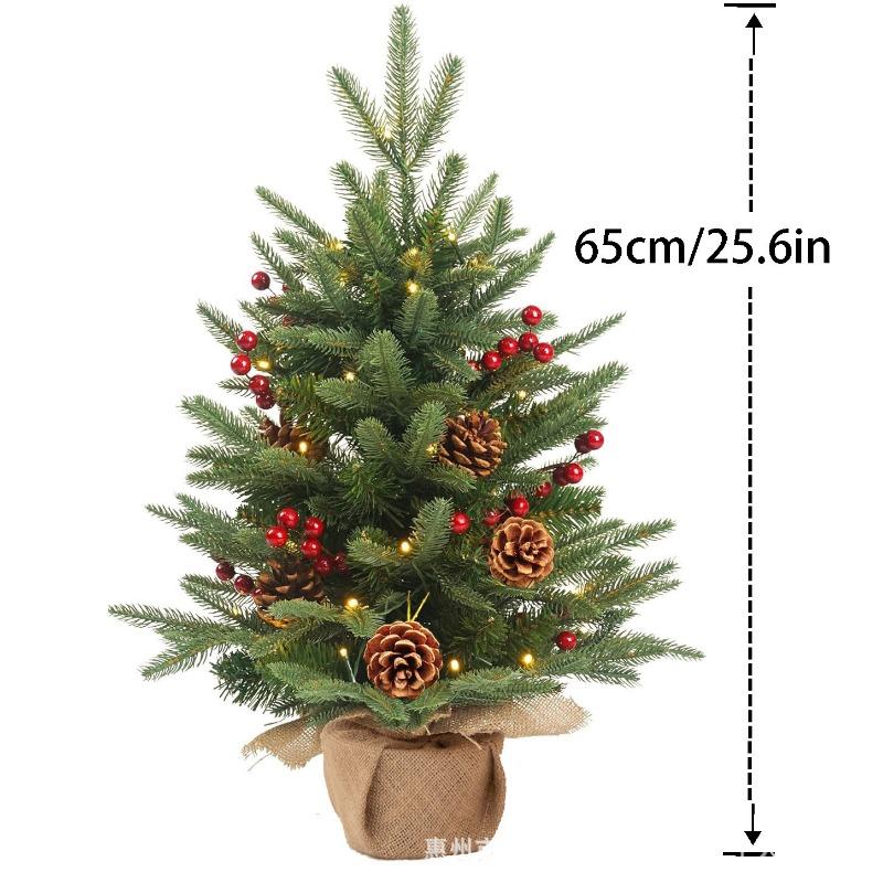 Kai Jin Christmas Decoration Red Fruit Mini Christmas Tree Pine Fruit Berry Home Tabletop Ornament