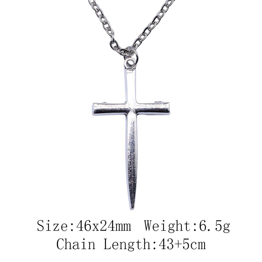 Birthday Gifts Boho Necklace Cross Skull Necklace On The Neck 43cm Chain Women's Bag Long Necklace