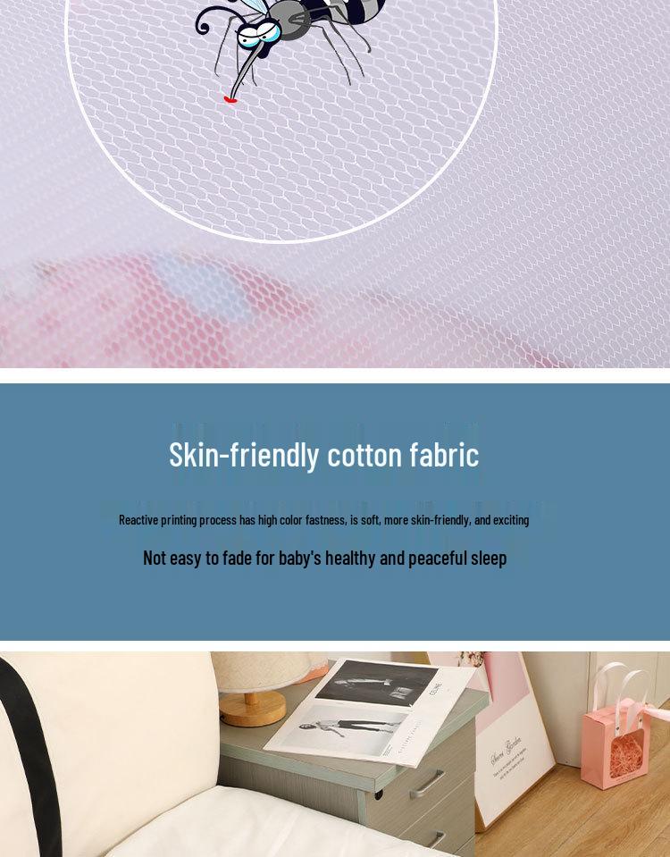 Portable Newborn Bionic Sleeping Mat with Mosquito Net for Crib or Bed