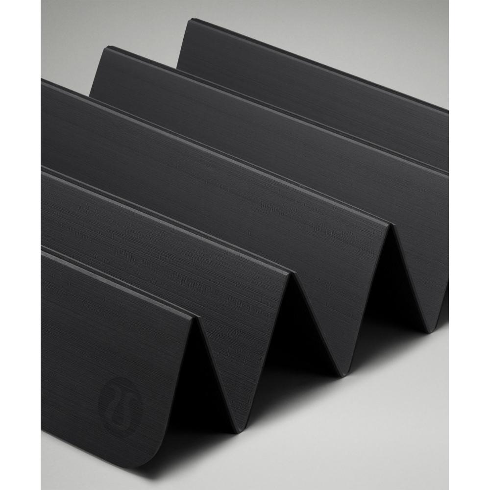 Lululemon The Foldable Mat 6.5mm Traverse Grey Black