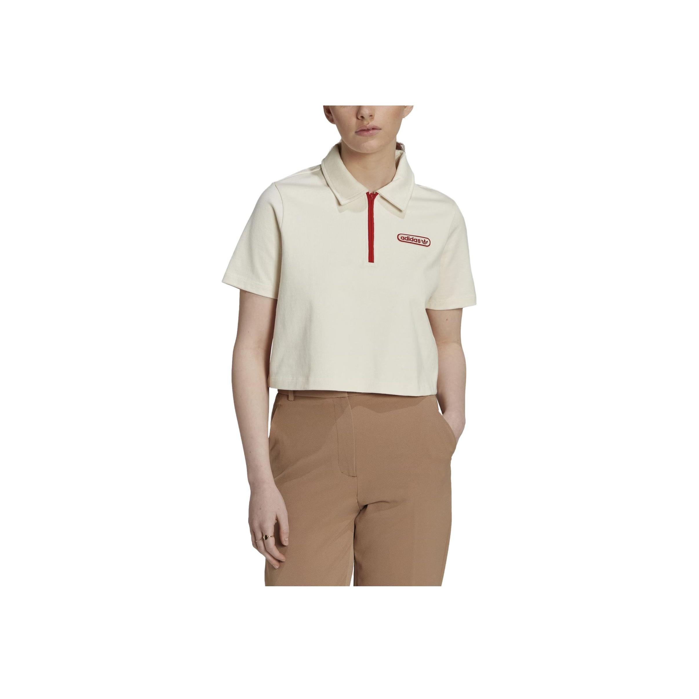 

Adidas Originals Trefoil Logo Рубашка-поло Женские топы Белые HL6578 M