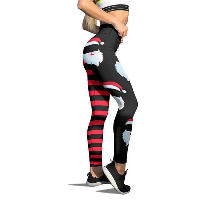 

Ladies Christmas leggings printed pants, women s new products, women s high waisted sports cropped pants 3XL