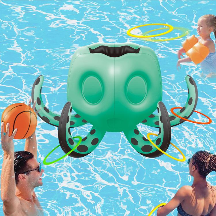 Nafukovací chobotnice na házení vody Yongqi Dětský kruh na házení do bazénu Hračky na venkovní trávník