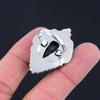 Daughters Day Deal 925 Silver Natural Black Fossil Coral Mother Multi Stone Ring