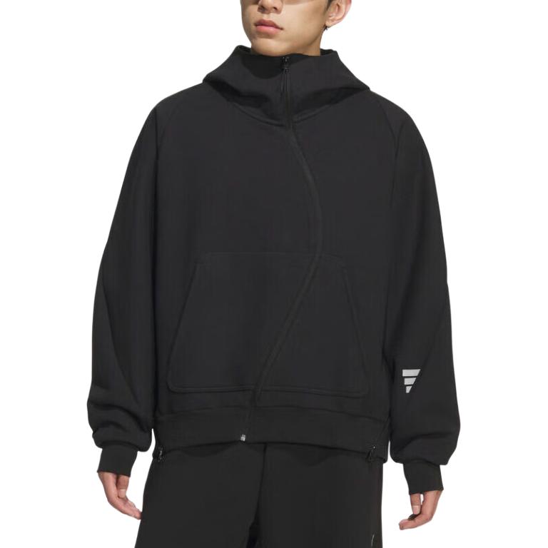 Adidas FUSTL Jackets Men's Black Hooded Moderate Other KC0168-