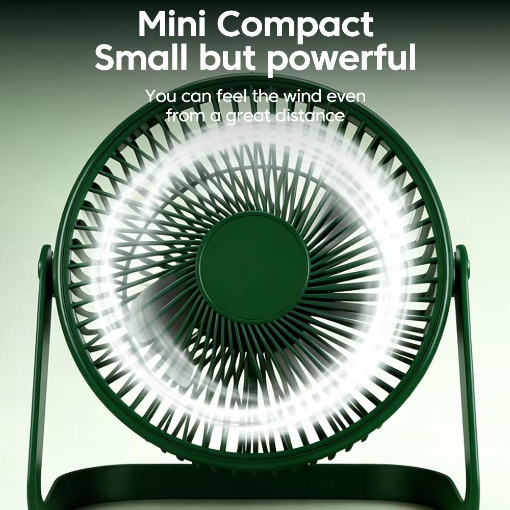 Mini USB Desktop Fan Quiet Cooling Lightweight Adjustable Summer Electric Fan Student Dormitory For Outdoor Camping Travel New