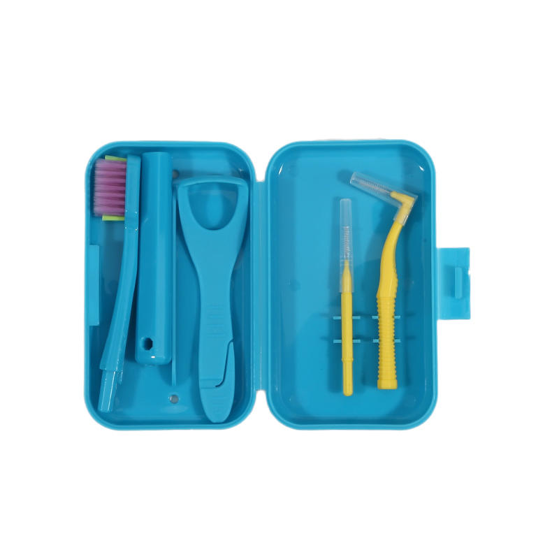 Portable Toothbrush Box Orthodontic Oral Hygiene Tools Kits Interdental Brush Tongue Scraper Travel Toothbrush Teeth Whitening