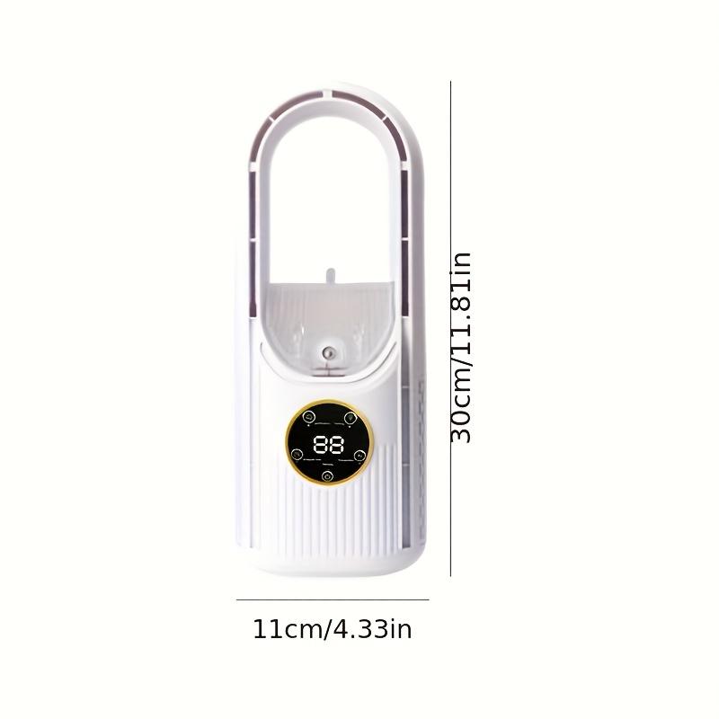 USB Powered Bladeless Fan With Mist Spray Night Light Quiet Cooling Desktop Fan For Home Office Dorm Use