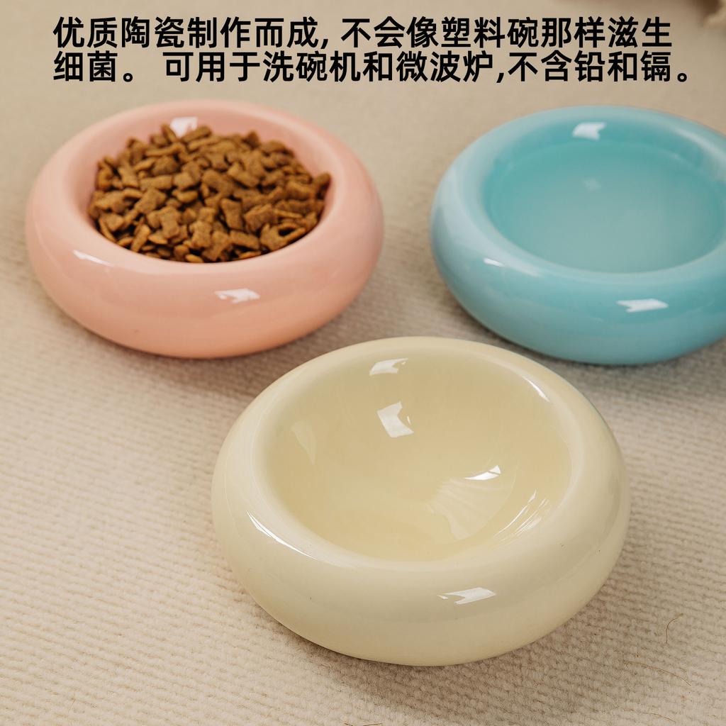 Cuenco de cerámica para gatos Cuenco para mascotas Cuenco para gatos Comedor de rosquillas Cuenco para gatos Dudu Cuenco para comida para gatos Cuenco de agua antivuelco Cuenco para snacks