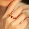Stylish Elegant And Adjustable Finger Ring For Women With Chic Fringed Design And Modern Appeal
