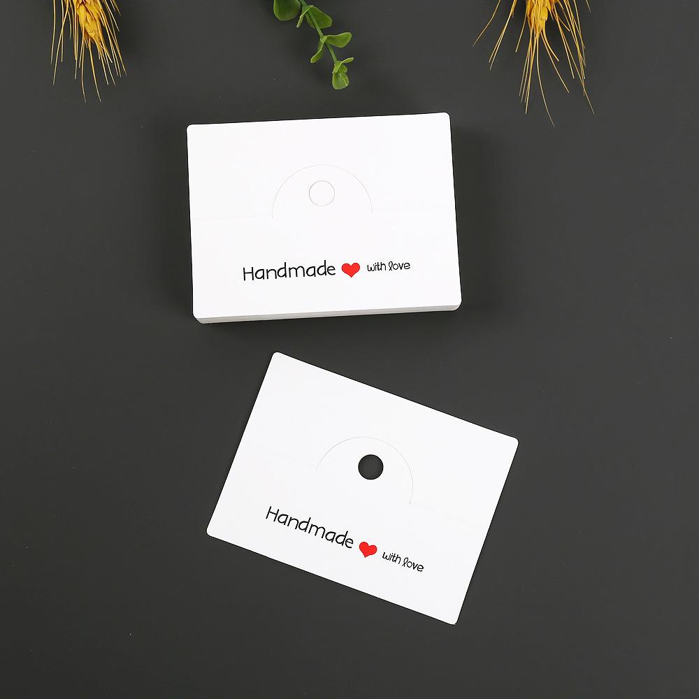 Kraftpapier Schmuck & Haarspangen Verpackung Hängeetikett Karte