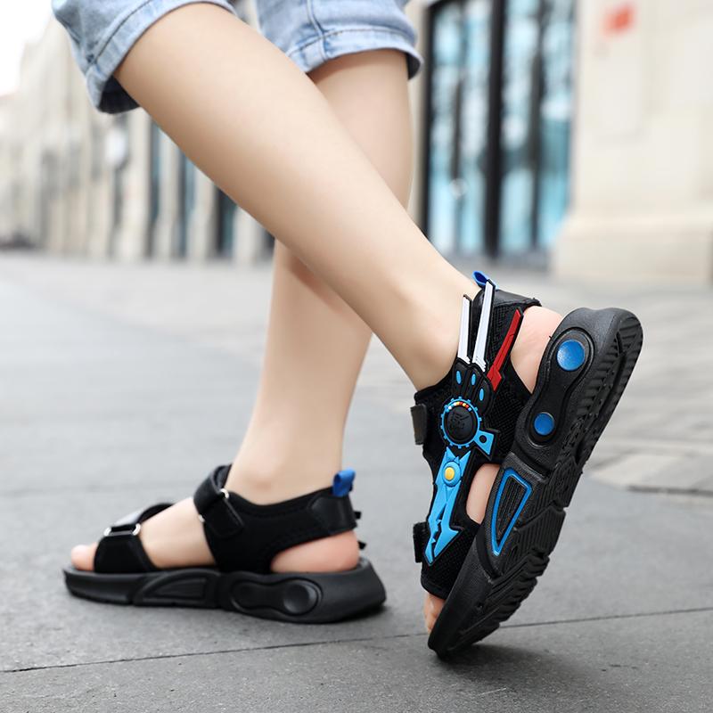 28-40 Sandale de vară ușoare pentru copii, la modă, cu velcro, casual, pantofi de plajă pentru exterior