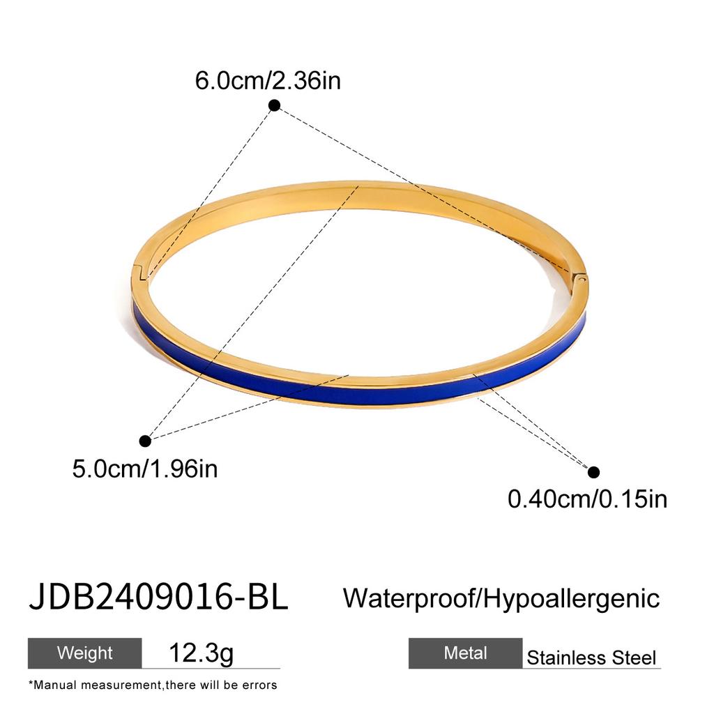 Jiedin European and American stainless steel oil drip buckle bracelet ins bracelet titanium steel hand jewelry braelet