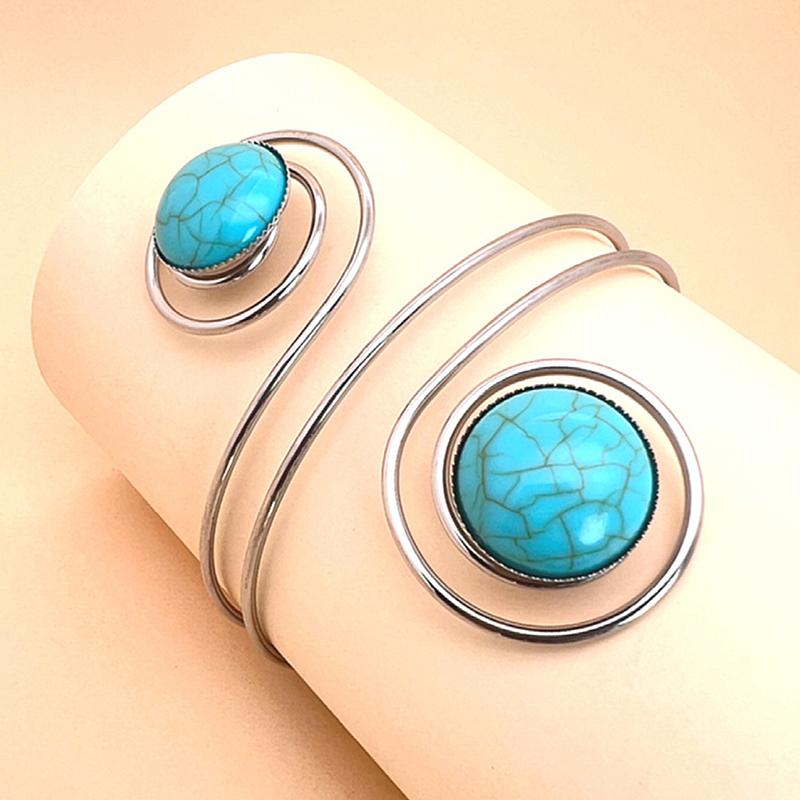 Bohemian Egypt Bar Curve Geo Open Upper Arm Cuff Armlet Armband Bangle Wedding Viking Bracelet Gift Fashion Jewelry Pulseiras