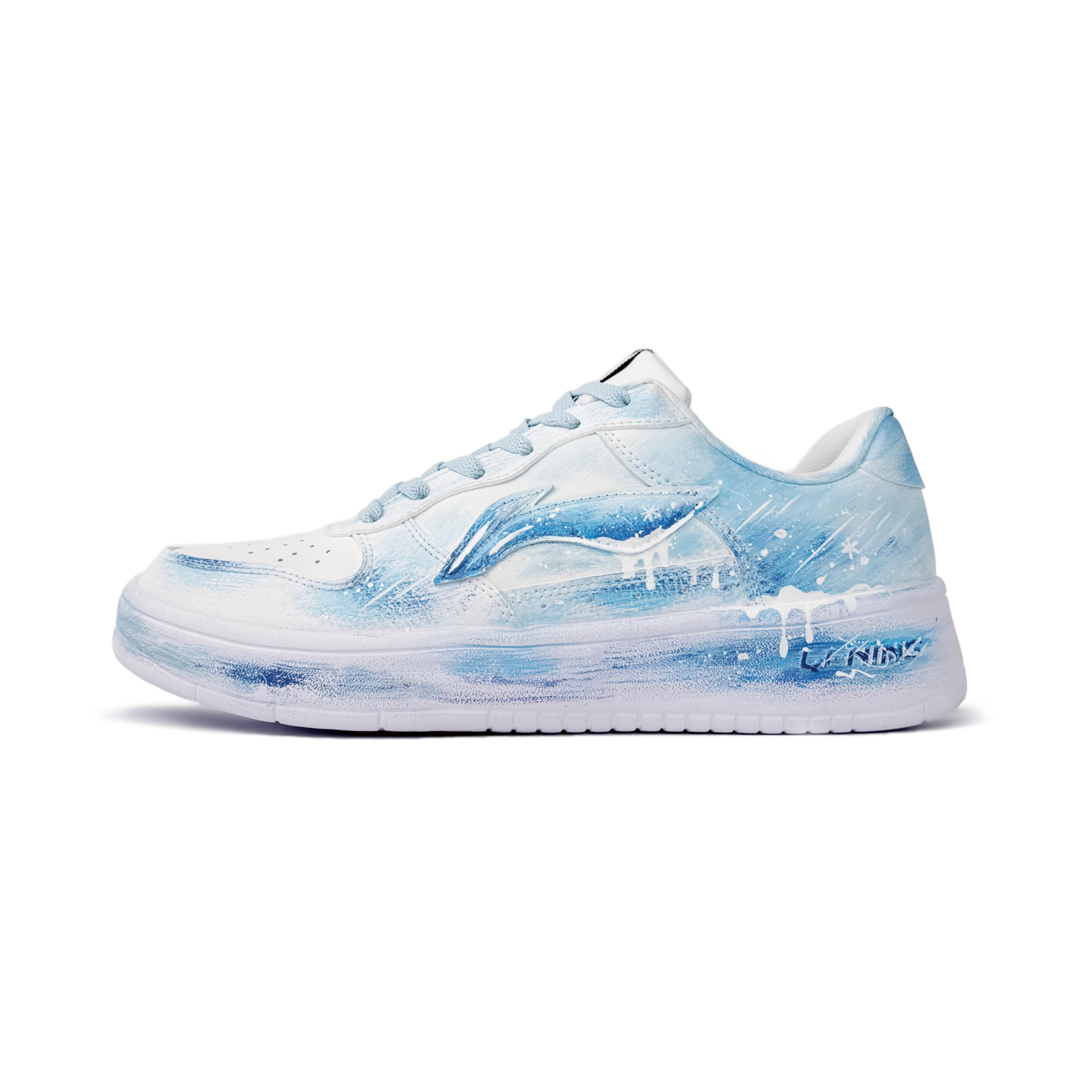 Li Ning Скользящая лодка Нескользящие, Износостойкие, Дышащие, Увеличивающие рост Низкие Скейтборд-кроссовки Мужские AGCS419-1(Команда87-) 43