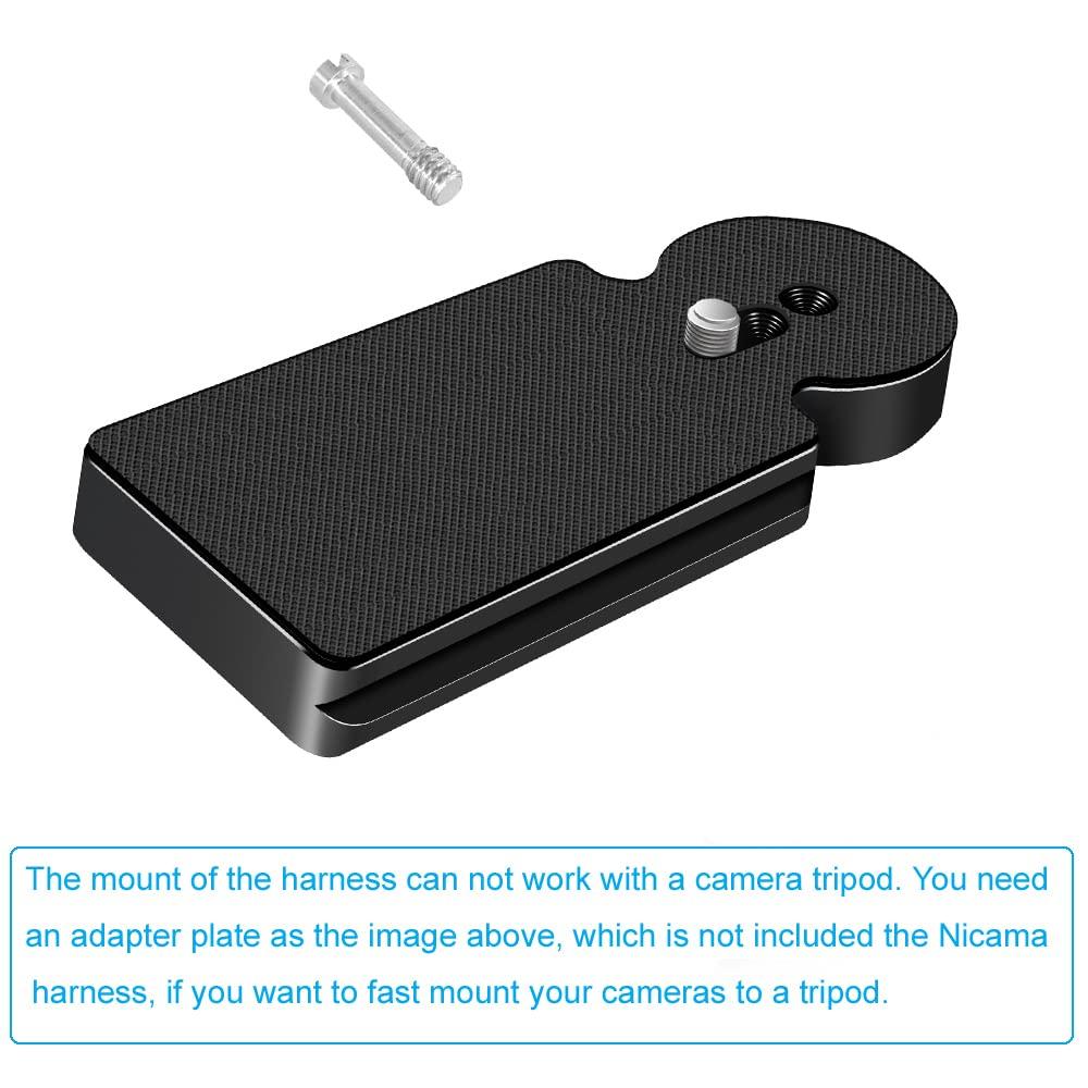 Nicama Kamera Trage Brustgurt Westensystem mit sicheren Gurten für 1 Passend für Fuji S-VEST Kamera, Canon, Nikon, Panasonic, Olympus,
