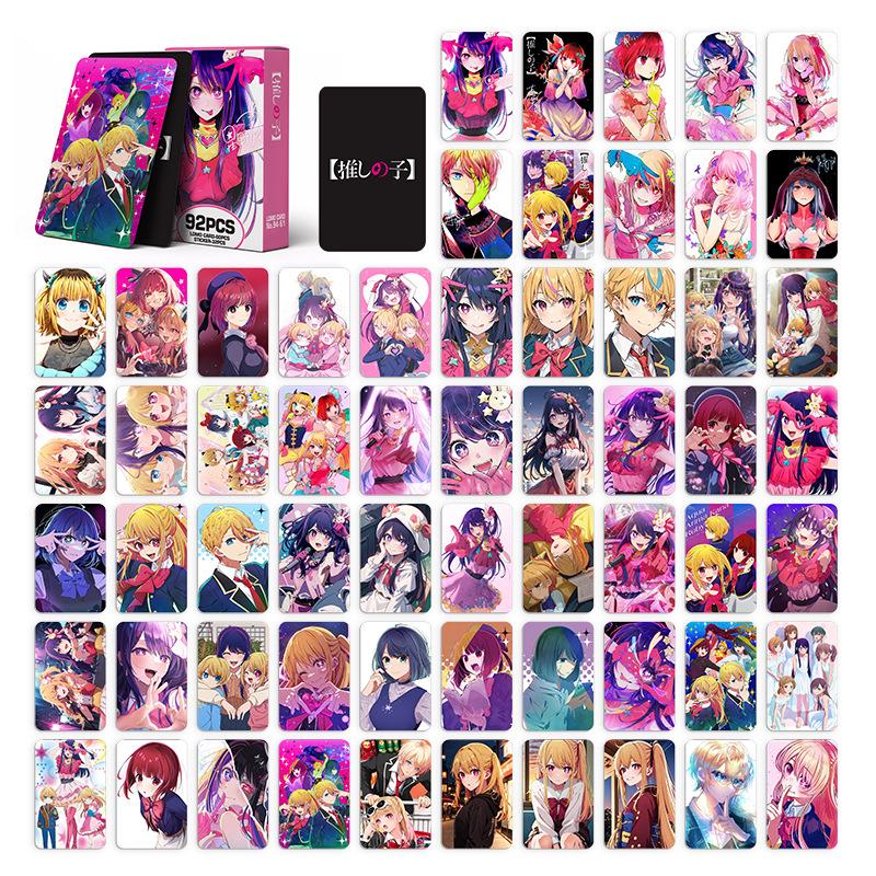 OSHI NO KO Lomo Mini Cards with 32PC Stickers Anime Fan Collection Postcards Gift