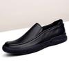 Genuine Leather Breathable Spring Style Men's Casual Leather Shoes Soft Sole Large Size Small Code Business Leather Shoes