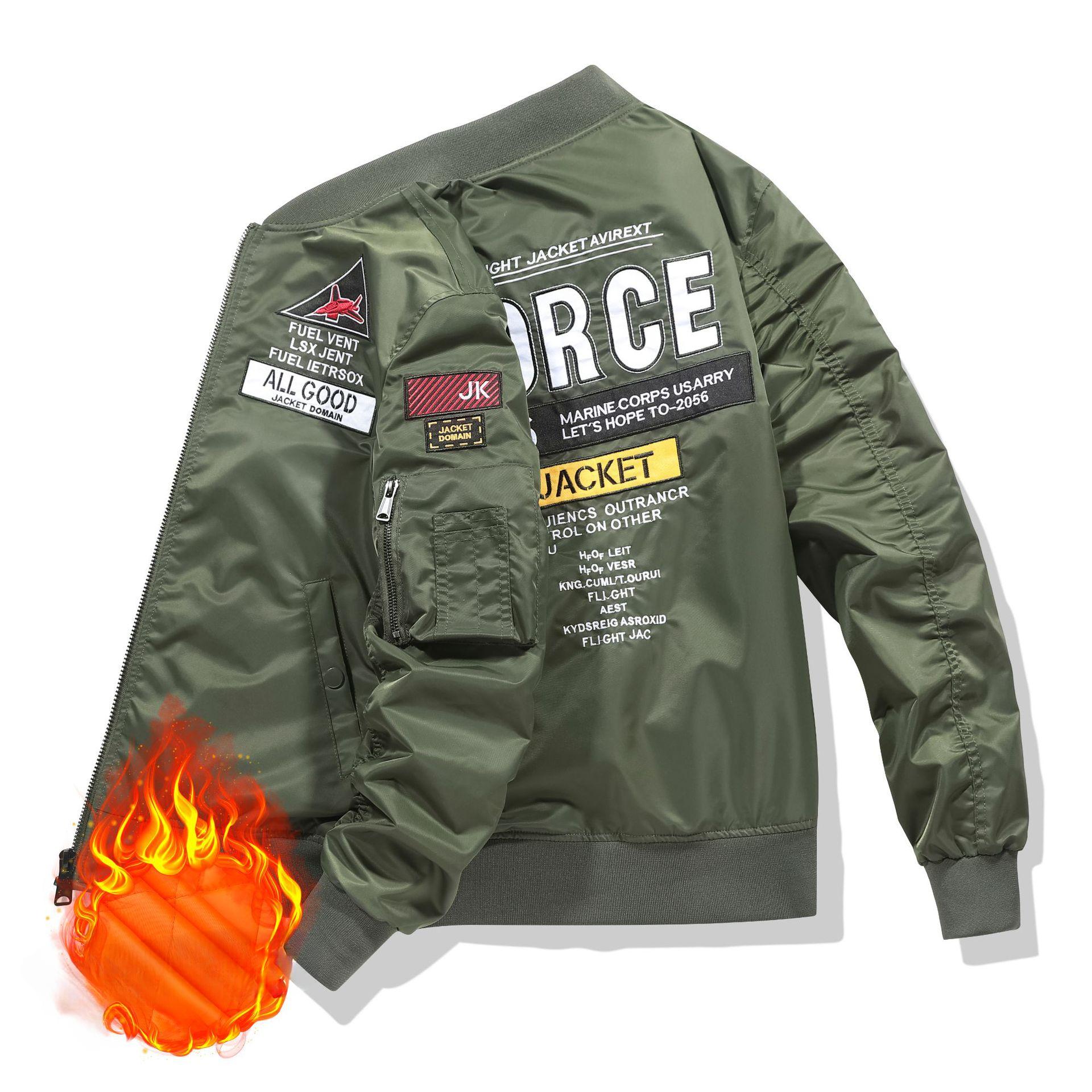 Куртка-бомбер мужская рабочая одежда весна-осень топы большой размер мотоциклетная бейсбольная куртка M