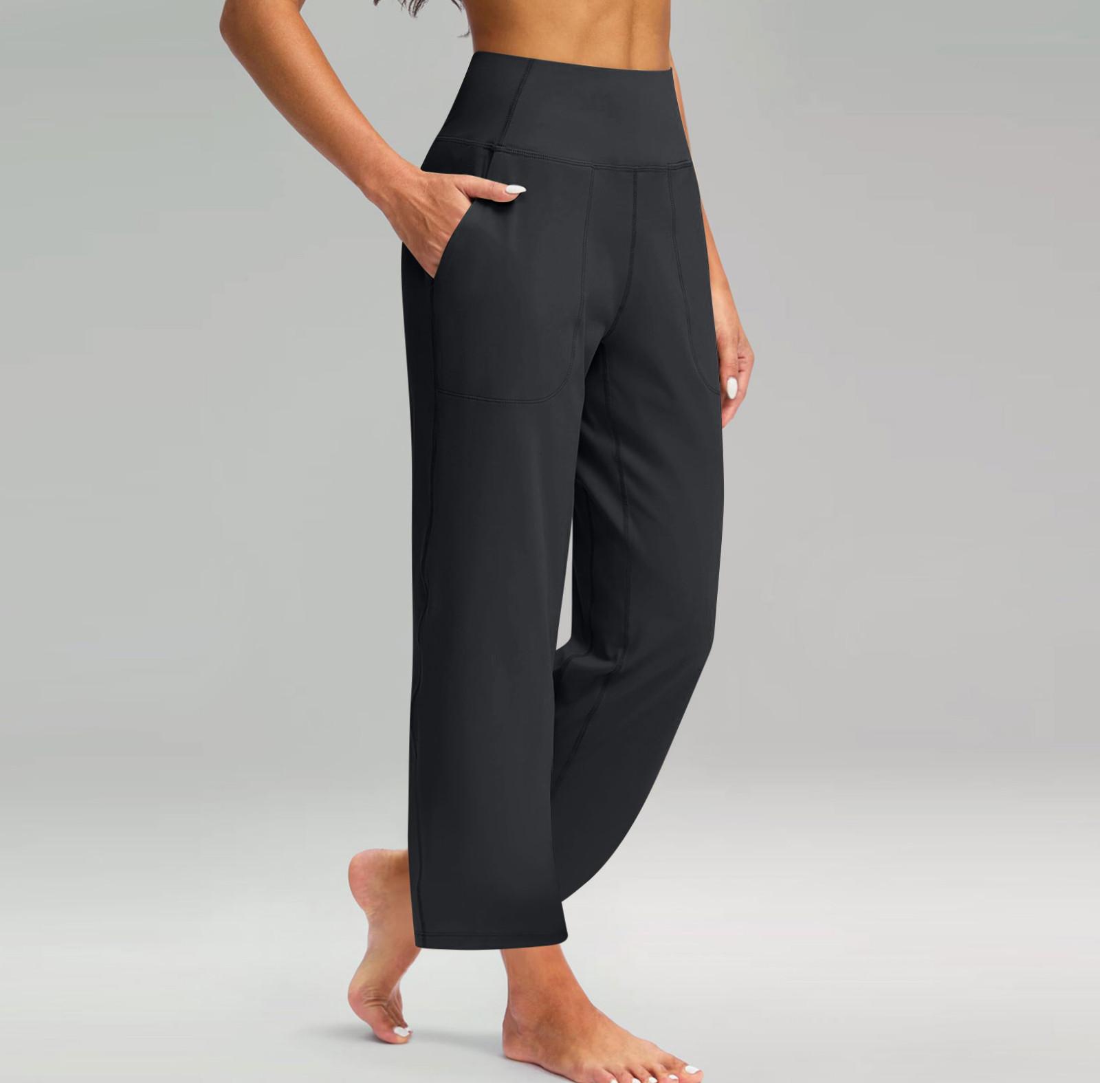 

Женские модные повседневные брюки с эластичными карманами и высокой талией, спортивные штаны XXL