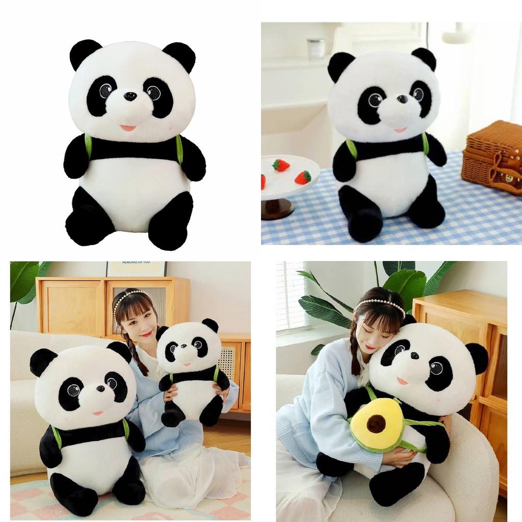 Authentischer Avocado Rucksack Panda Plüschtier Teddybär Kissen Geschenk Großhandel