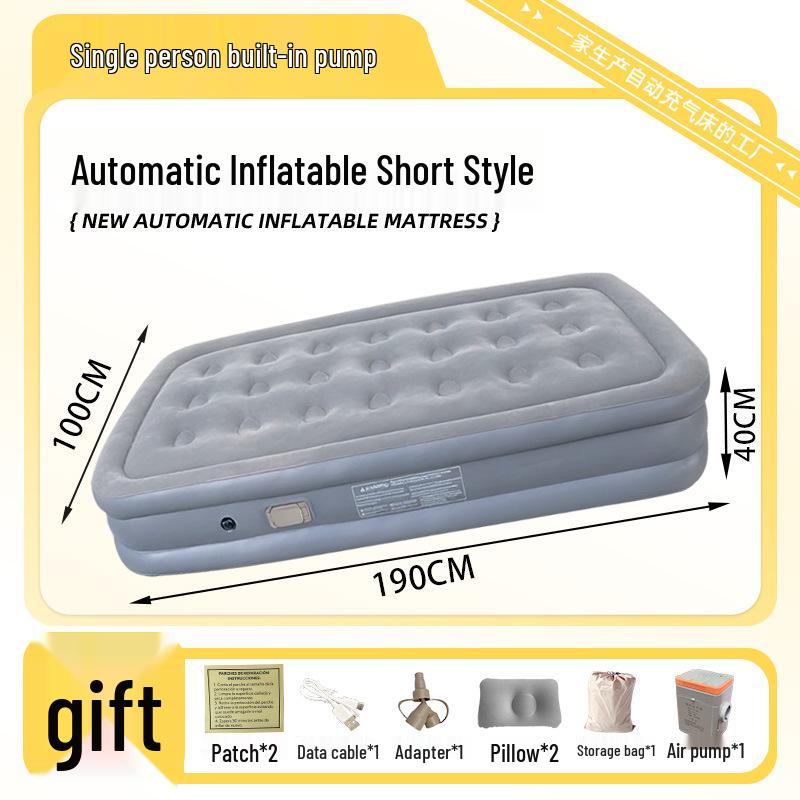 Thickened Moisture-Proof Inflatable Camping Mattress with Smart Auto-Inflation
