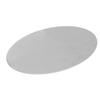 Motorrad Ovales Nummernschild Aluminium 2,5 mm Dicke Gebürstetes Finish Rostfrei Universalnummer