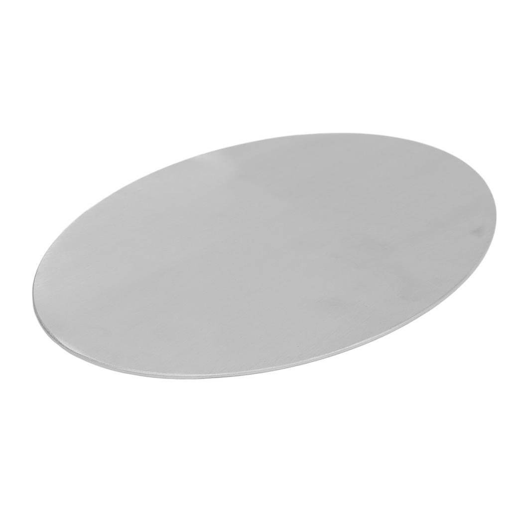 Motorrad Ovales Nummernschild Aluminium 2,5 mm Dicke Gebürstetes Finish Rostfrei Universalnummer