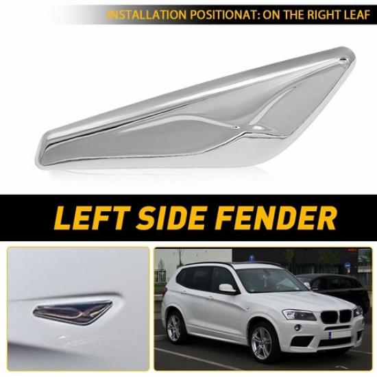 

Right Hand Side Fender Emblem Moulding Chrome for 2015-2017 BMW X3 F25 X4 F26