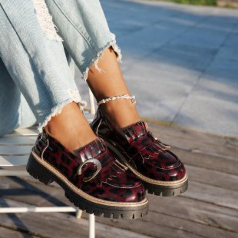 Nowe Wiosenne i Jesienne Casualowe Buty Damskie Scrub w Dużym Rozmiarze Gruba Platforma Retro