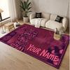 Custom Name Crystal Velvet Rug,Arctic Monkeys Comfortable Anti Slip Floor Mat For Room Decoration
