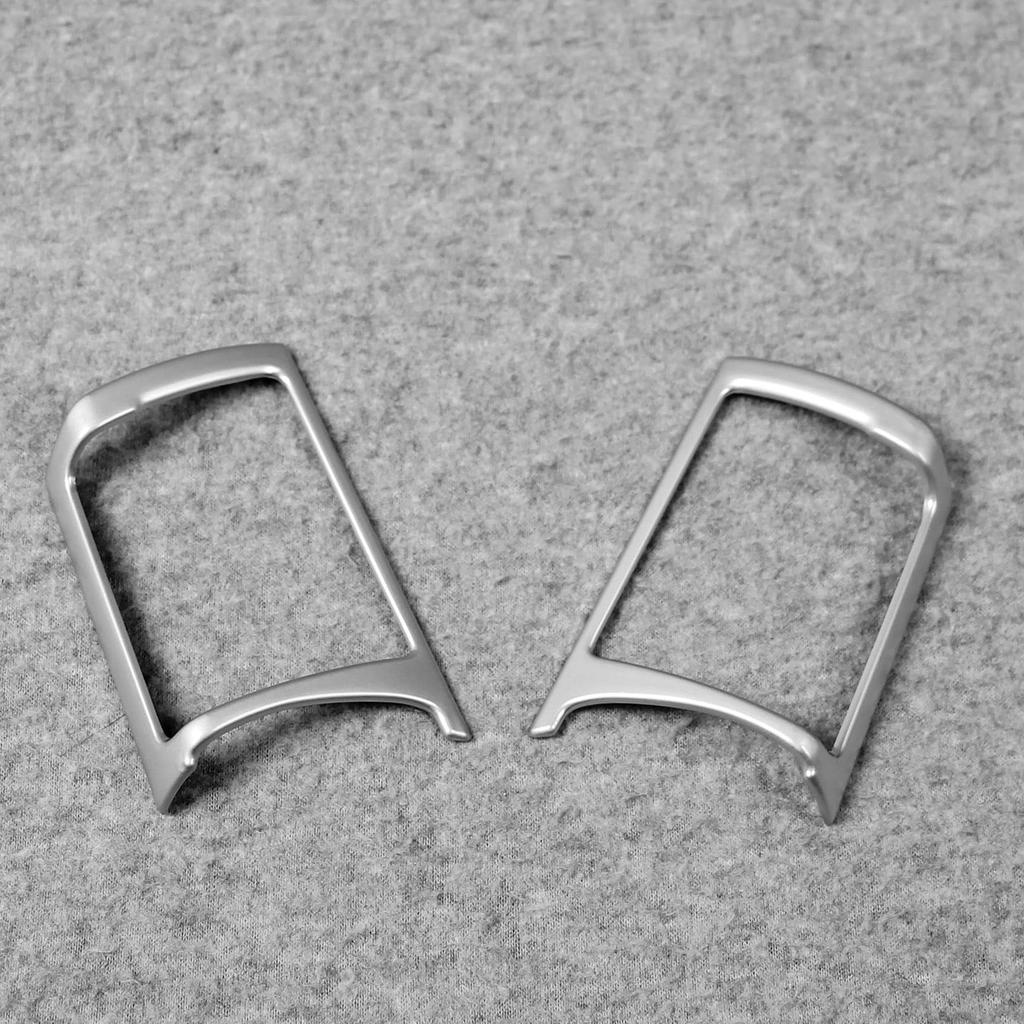 Ruiq Interior Steering Wheel Garnish for the New Nissan Note E13, Handle Frame, Designed for Nissan NOTE E-Power (Matte Nickel Plated)