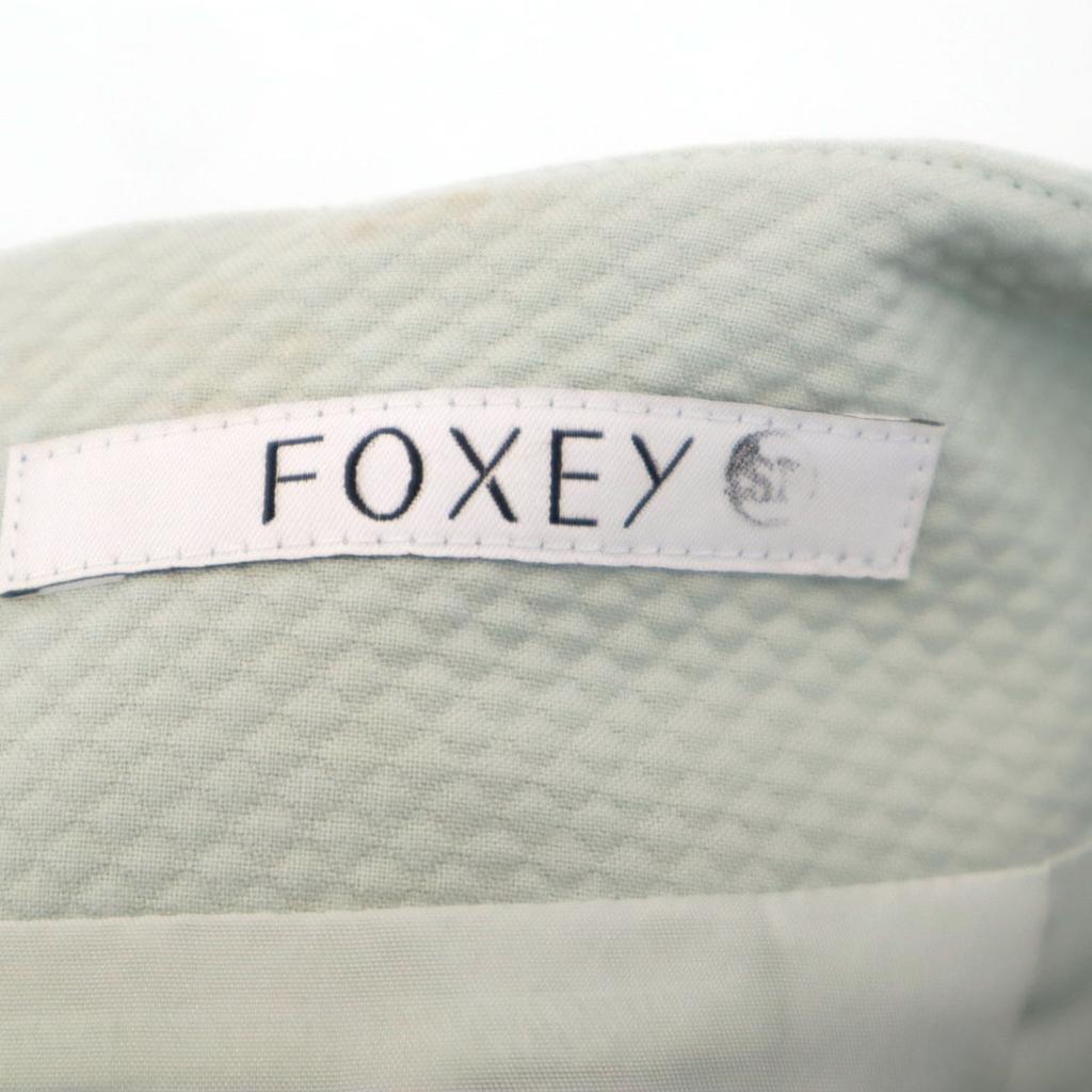 FOXEY Made In Japan Midi Skirt 38 Mint Green Women Used