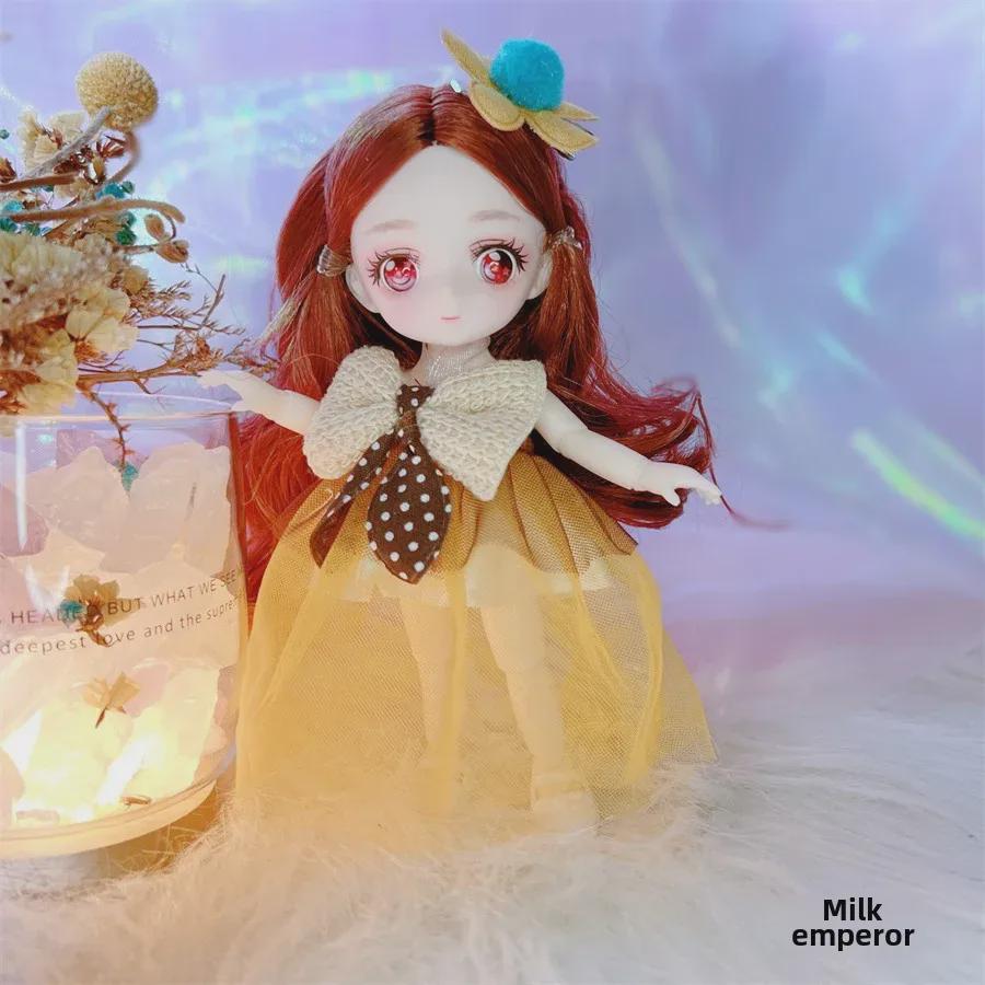 16cm Starry Eyes Barbie Doll - Cute Princess Dress-Up Toy for Girls