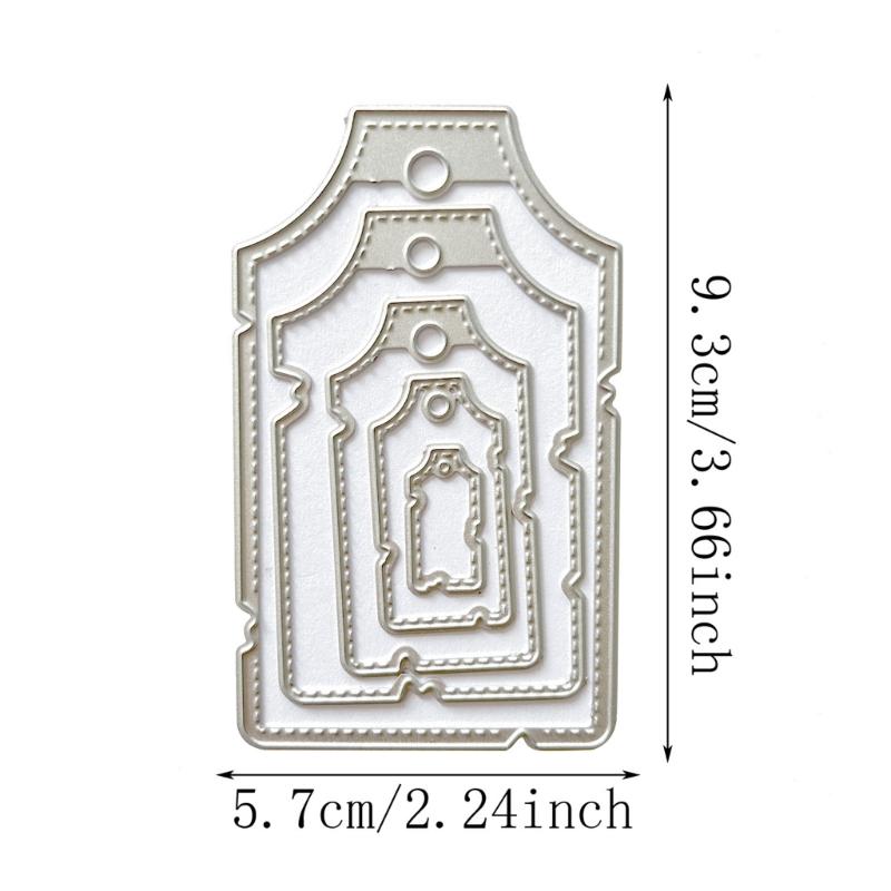 Metal Cutting Dies Hanging Tags Scrapbooking Decorative Embossing Paper Cards