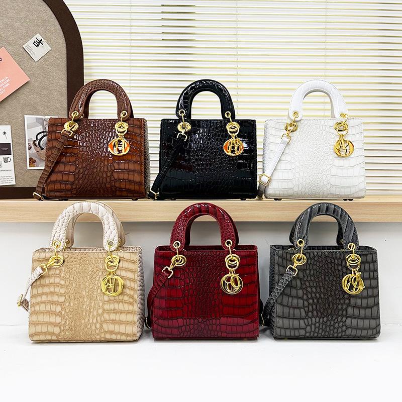 Bag Women's High-quality Crocodile Bag Women's Handbag European and American Versatile Fashion Single Shoulder Oblique Span Bag Women
