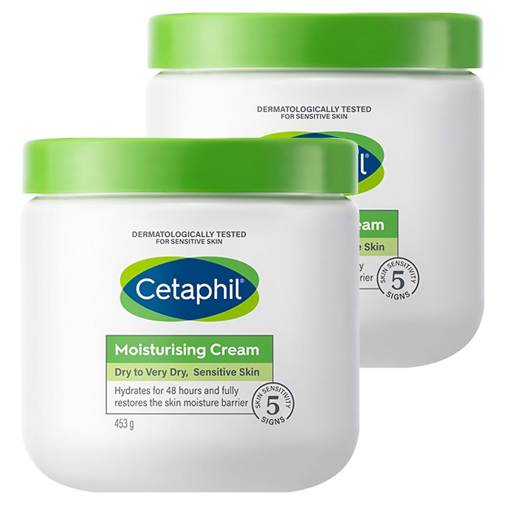 Cetaphil Увлажняющий крем для тела 2 шт + пакет, 1 набор, 453 г