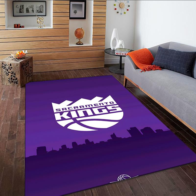 Sacramento Basketball Logo Carpet, Kitchen Rugs, Yoga Mat, Non-Slip Mats, Rug for Bathroom, Living Room bedroom, Camping Rugs Christmas Gift