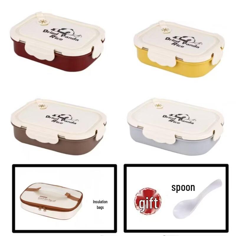 ZISIZ Double Compartment Insulated Lunch Box