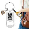 DIY Bottle Opener Keychain Birthday Gift Dad Keychain Replacement Keyring