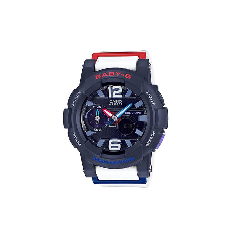 

Casio CASIOBABY-G100 meters waterproof quartz movement resin strap Japanese and Korean watch women s watch black dial BGA-180-2B2 чёрный