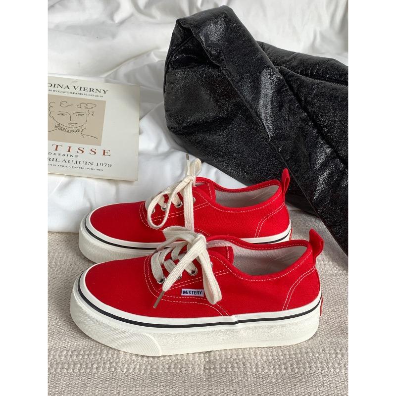 Spring New Platform Canvas Shoes Versatile Low-top Board Shoes 1716 New Color