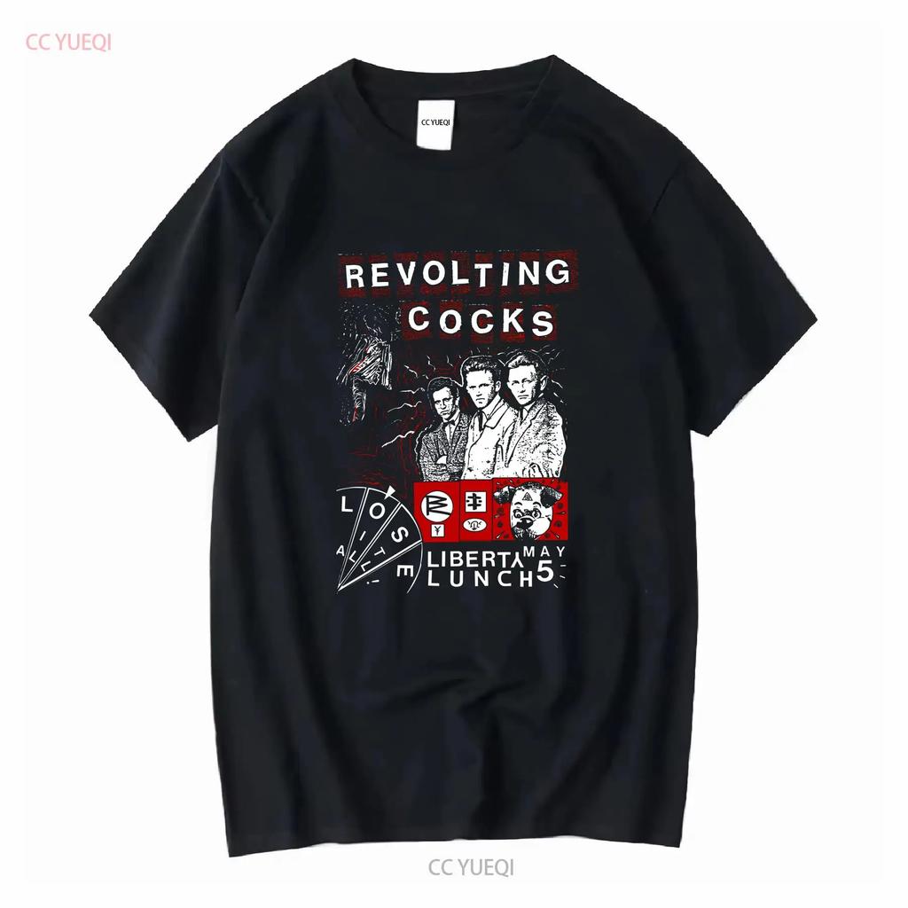 Revolting Cocks Band Poster Concert T-shirt Katoen Volledige Maat QX393 Vintage Gewassen Uitgerekt Casual Grafisch