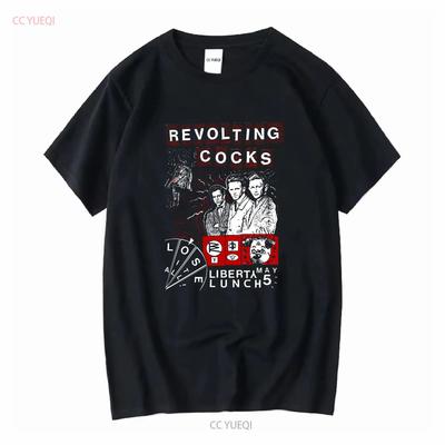 Revolting Cocks Banda Póster Concierto Camiseta Algodón Talla Completa QX393 Vintage Lavado Elástico Casual Gráfico